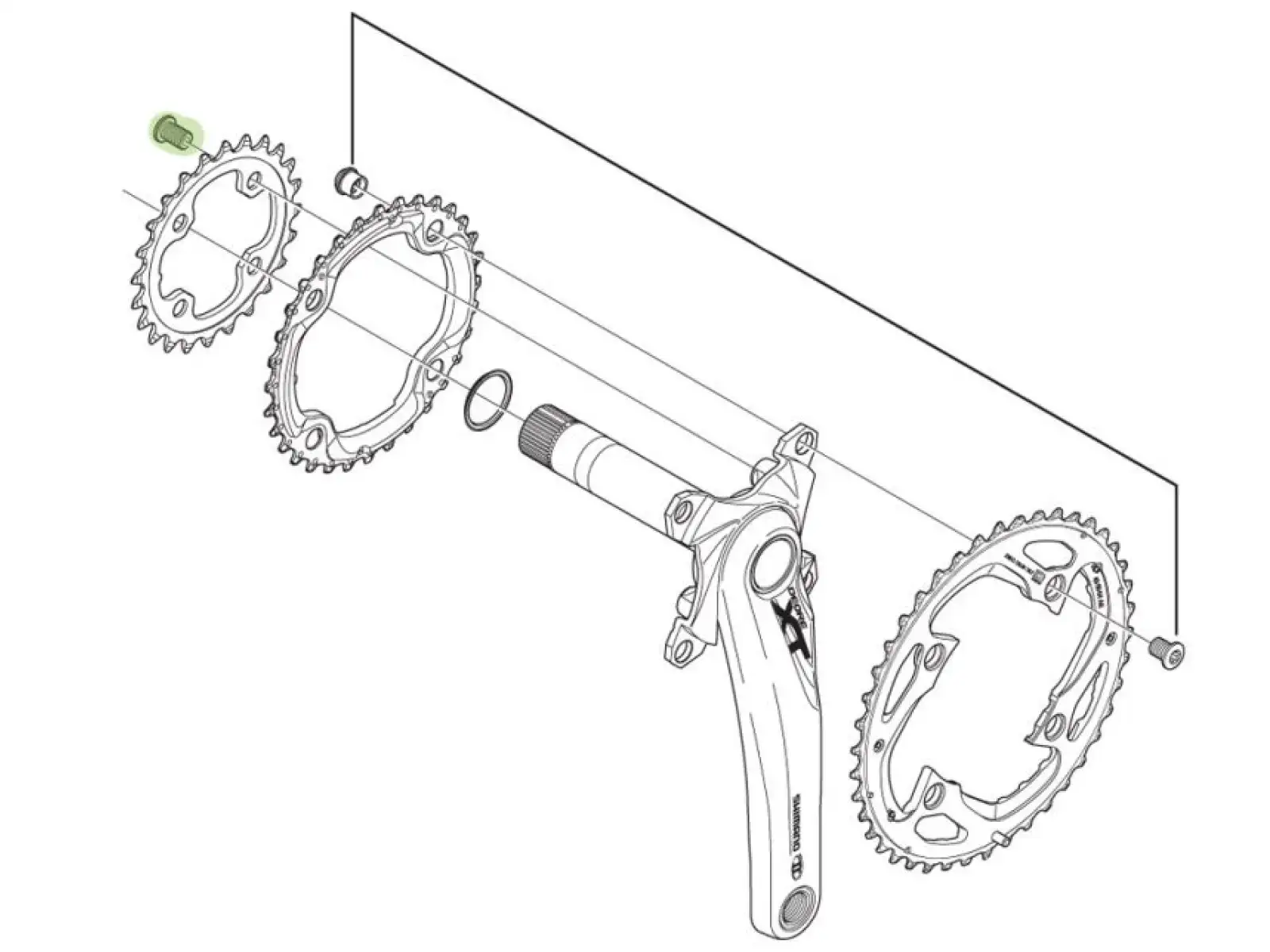 Shimano Chainring Bolts 4 pcs – Y1MM98100