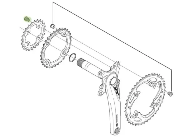 Shimano Chainring Bolts 4 pcs – Y1MM98100