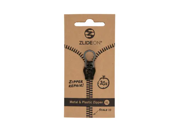 ZlideON repair runner for metal and plastic zippers XL black