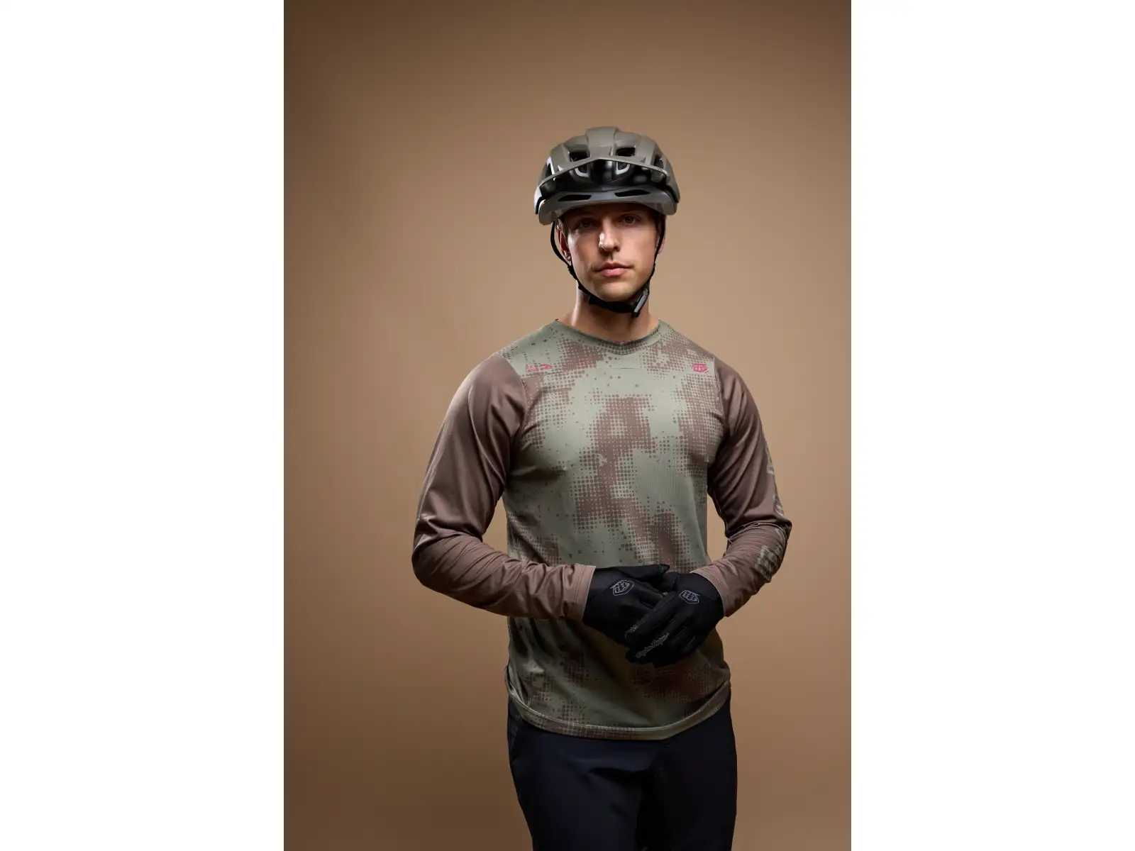 Troy Lee Designs Skyline Chill men's jersey long sleeve Scattered Olive