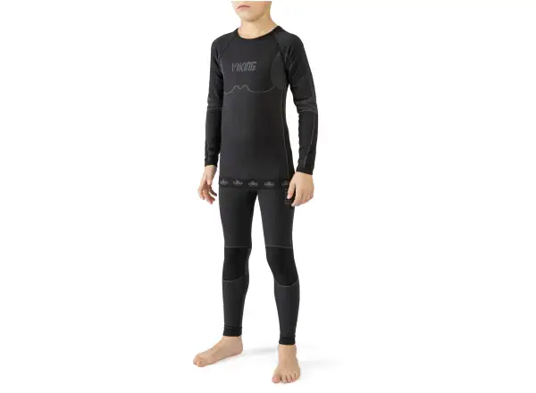 Viking Riko children's base layer set Black