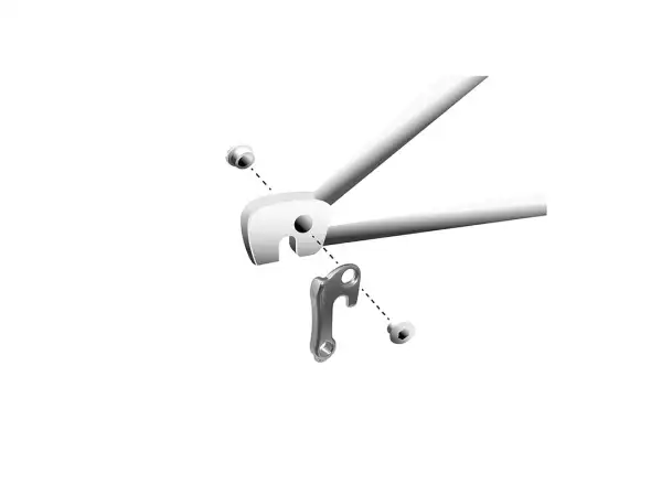 Union frame derailleur hanger GH-017