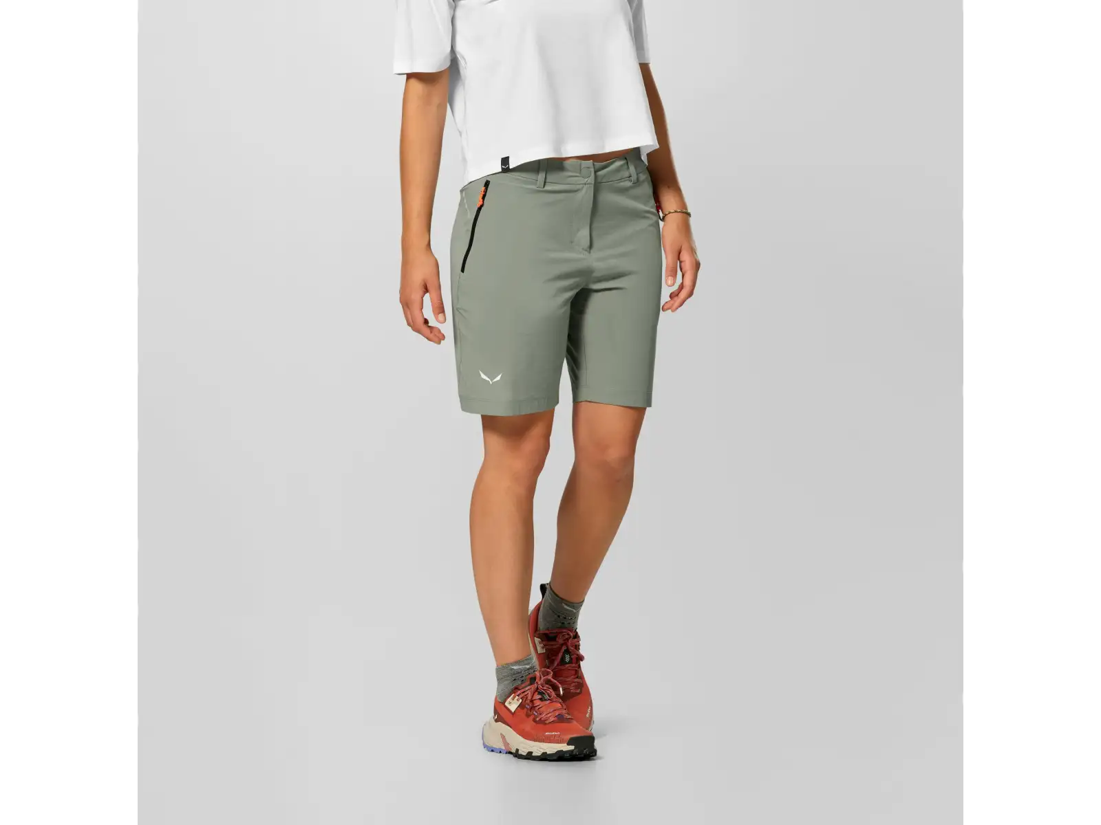 Salewa Puez Talvena women's shorts Faded green