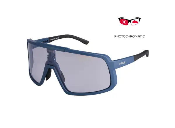 R2 Revel sunglasses matte blue-grey/photochromic grey