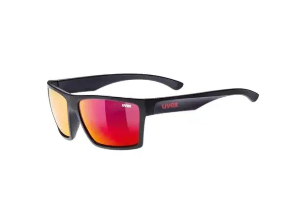 Uvex LGL 29 glasses black matte red/mirror red