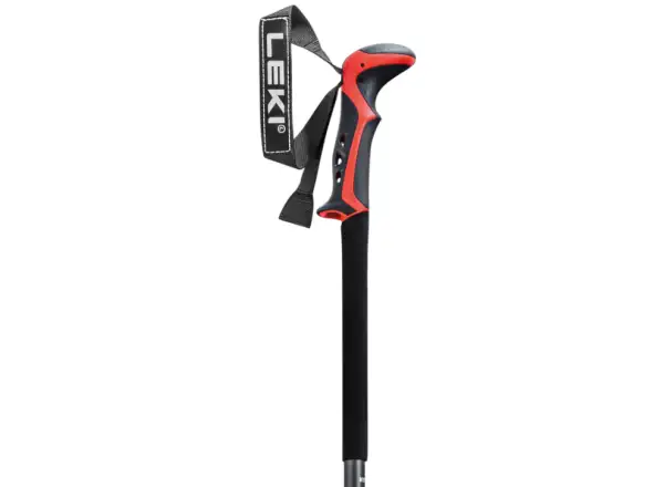 Leki Haute Route 2 ski touring poles Dark anthracite/Dark red/Black
