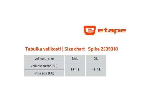Etape Spike shoe covers černá