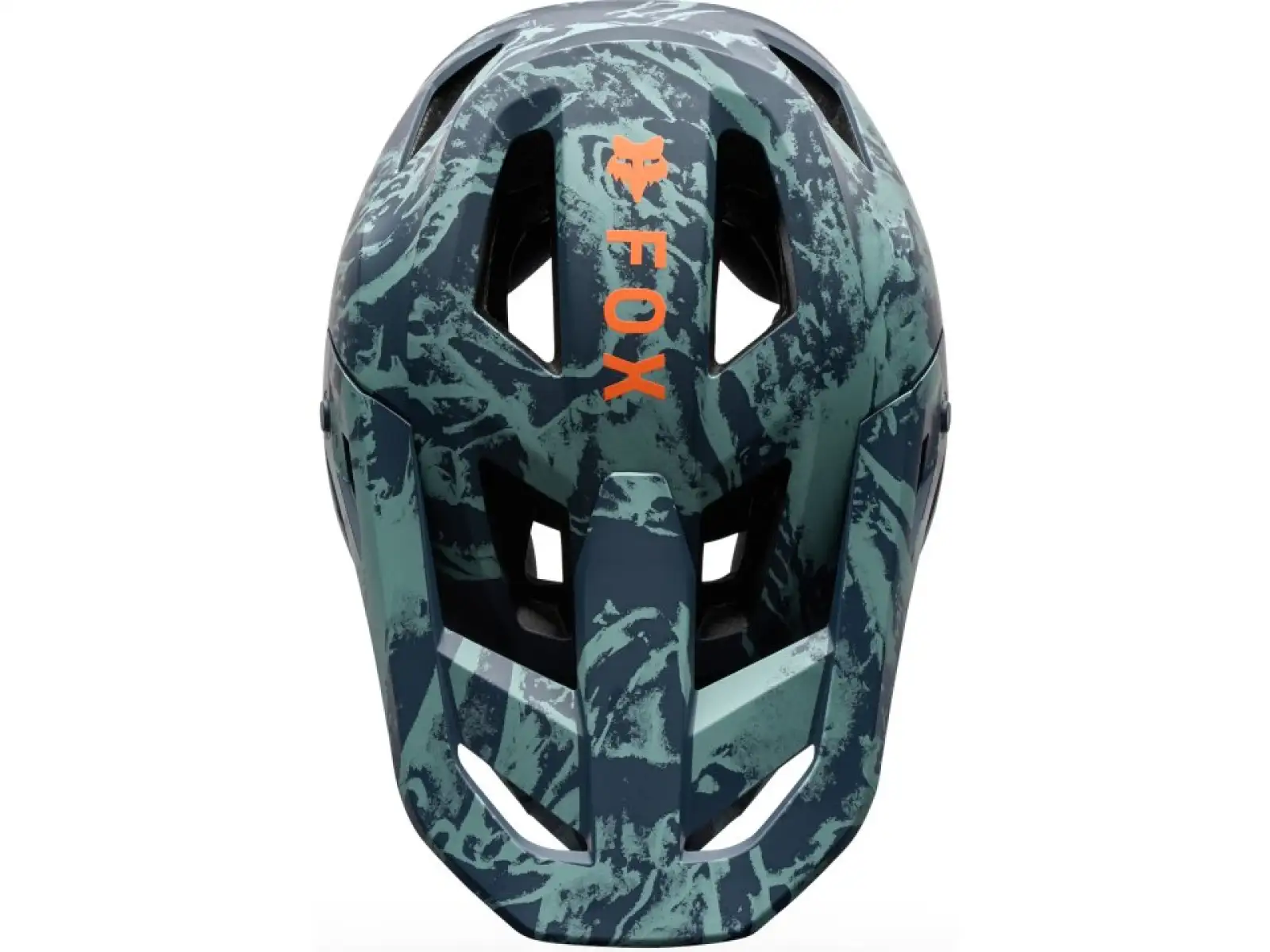 Fox Rampage Image Print kids helmet Arctic Blue