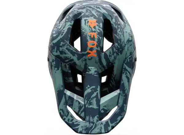 Fox Rampage Image Print kids helmet Arctic Blue