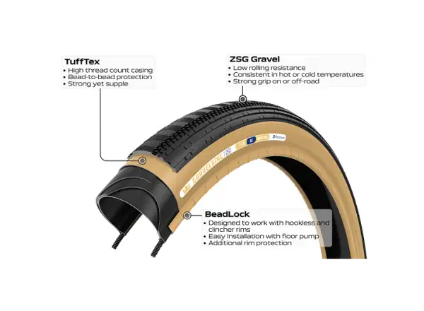 Panaracer GravelKing SS B2 35-622 Gravel Tire Kevlar