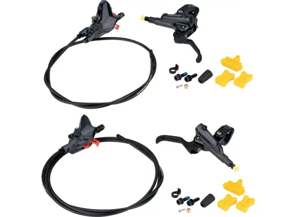 Shimano Deore BR-M6100 + BL-M6100 disc brake set front + rear, polymer, J-kit