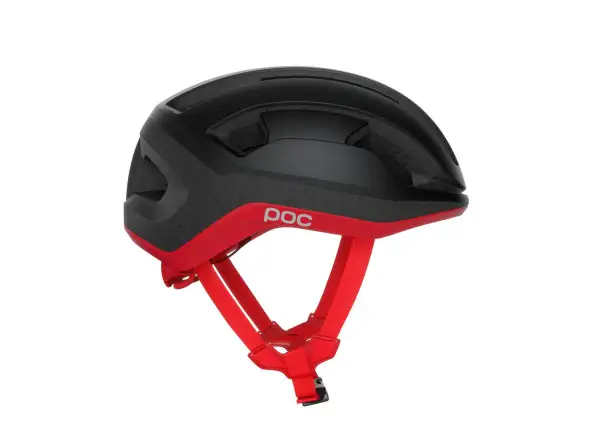 POC Omne Lite helmet Uranium Black/Prismane Red Matt
