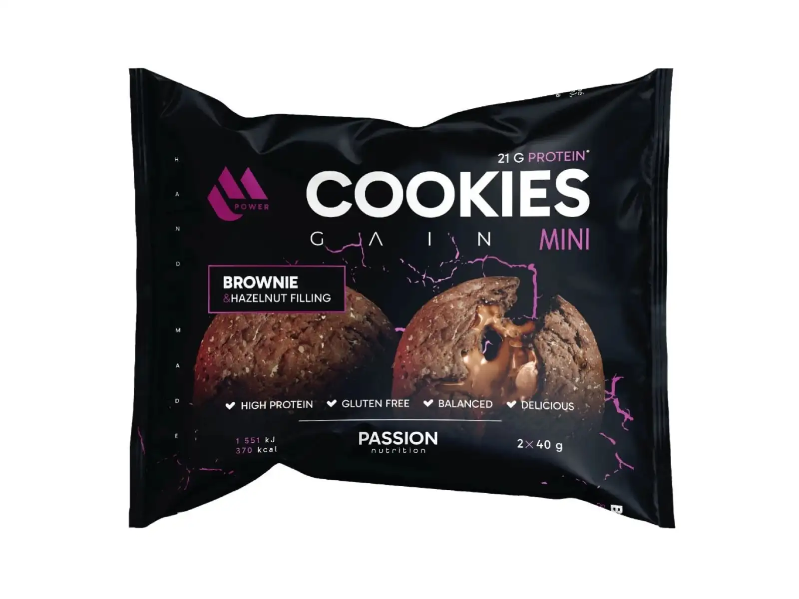 Passion MPower Cookie Gain Mini 2x40g Brownie hazelnut filling
