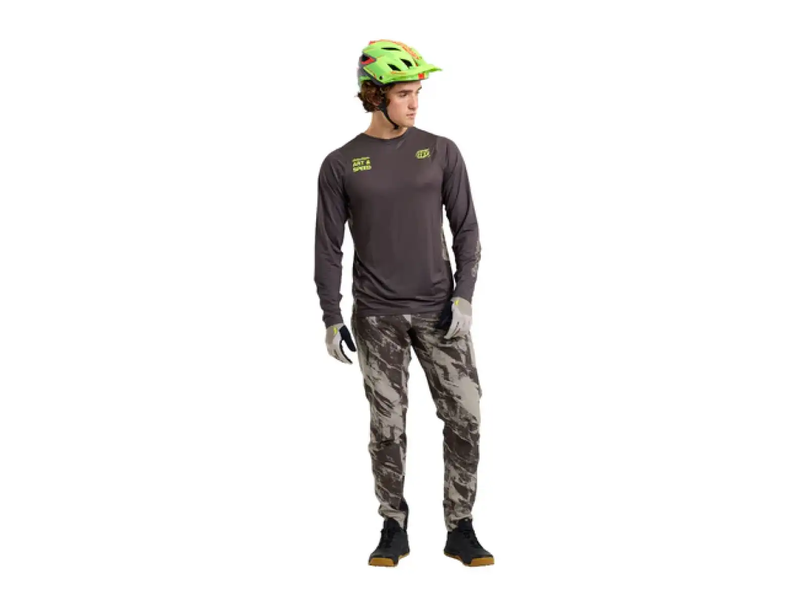 Troy Lee Designs Skyline Elemental men's jersey long sleeve Dark Earth