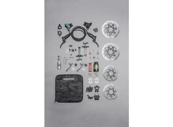 Sram Motive Ultimate Stealth Teal Splatter Expert Kit disc brake set