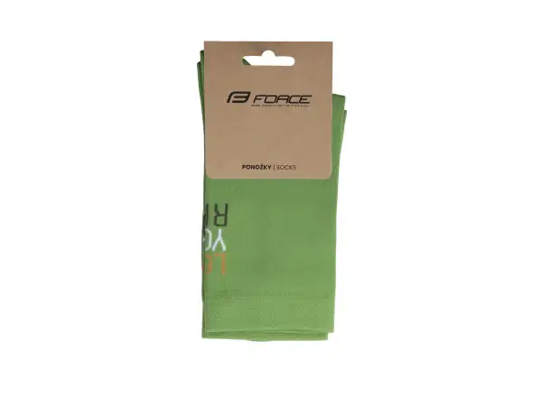 Force Love Your Ride cycling socks green