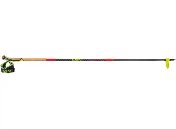 Leki Mezza Race ski poles bright red/black/neon yellow