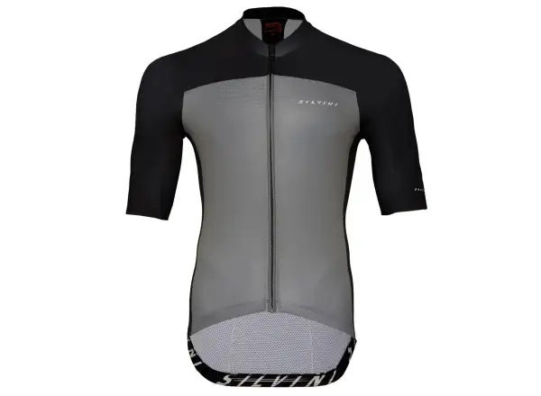 Silvini Stelvio men's jersey short sleeve Black/Ruby