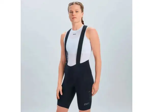 POC Essential Cargo women's bib shorts Uranium Black