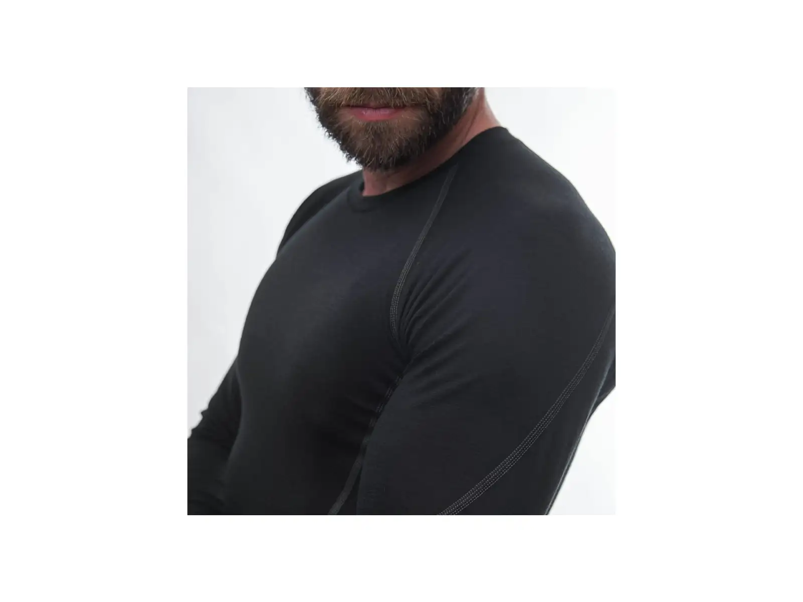 Sensor Merino Active men's shirt long sleeve black
