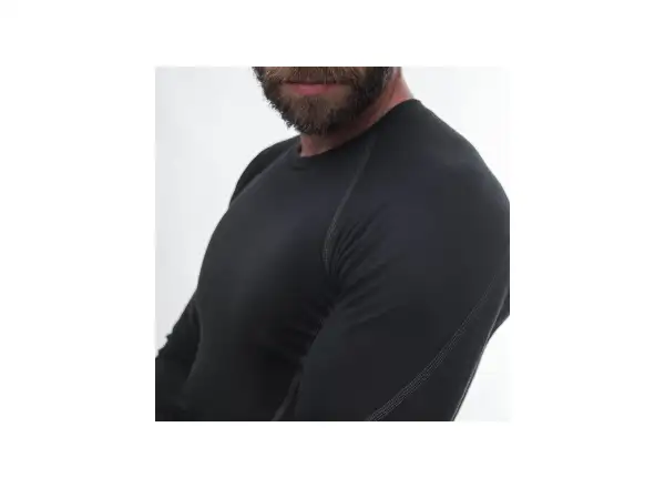 Sensor Merino Active men's shirt long sleeve black