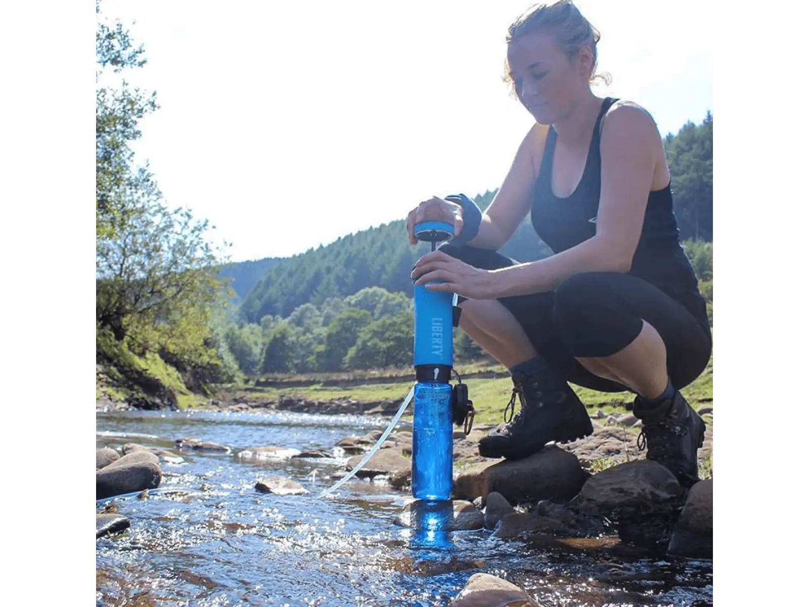 LifeSaver Liberty filtration bottle 400 ml blue