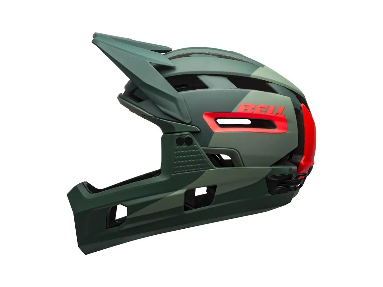 Bell Super Air R Spherical helmet Mat/Glos Green/Infrared