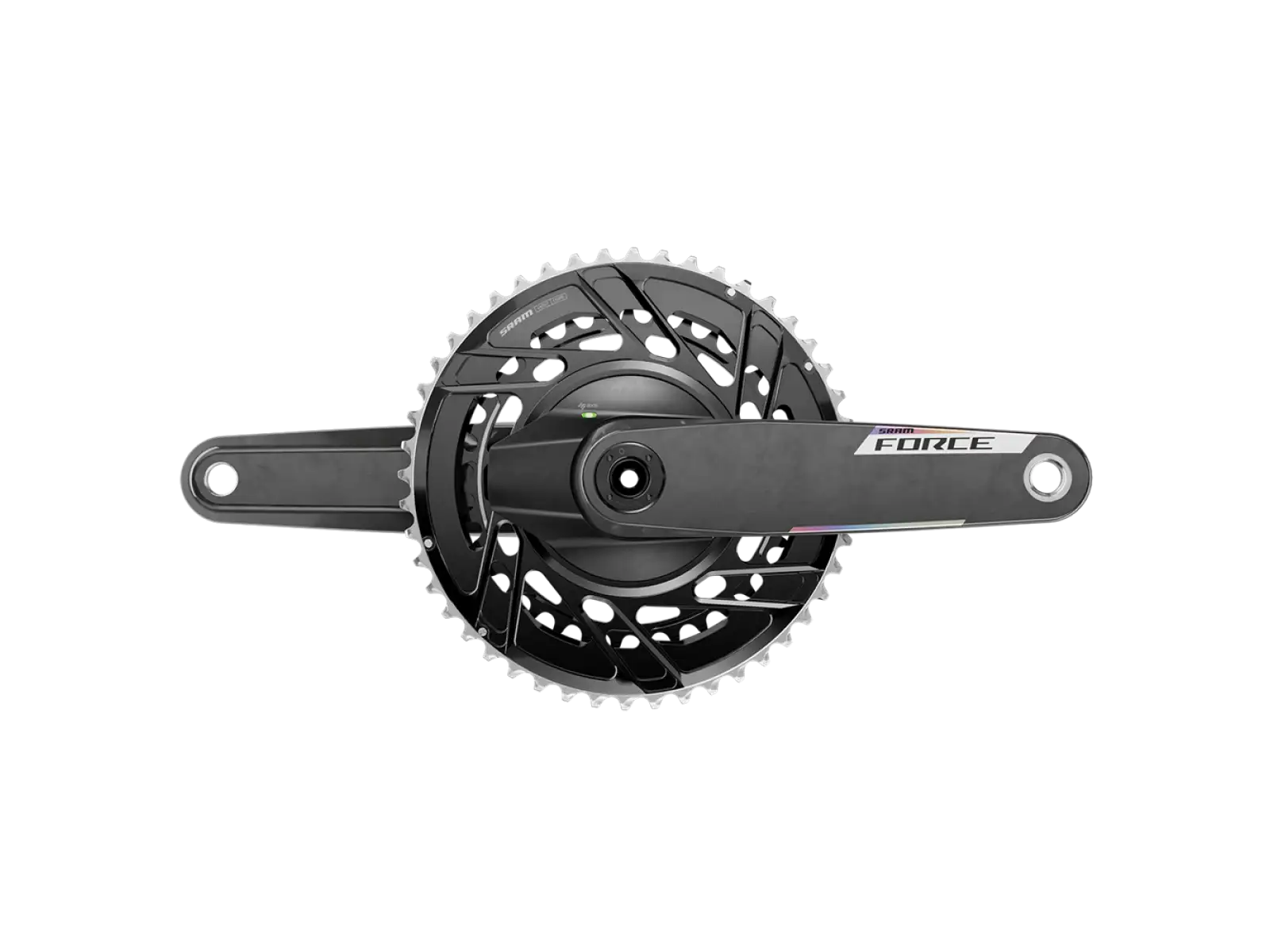 Sram Force E1 DUB cranks with power meter and chainrings 50/37 t.