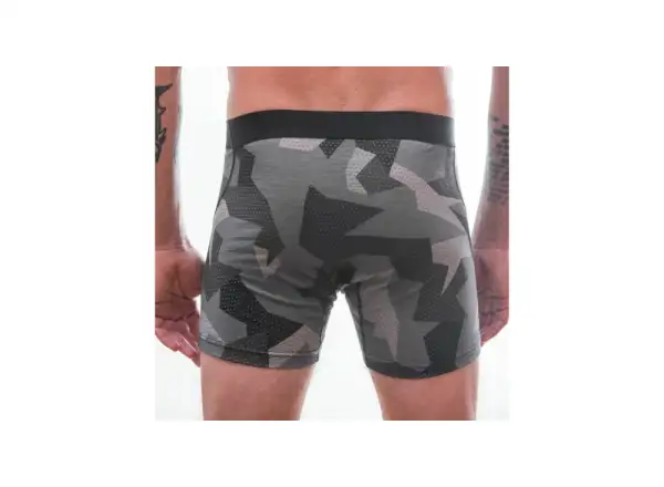 Sensor Merino Impress men's thermal shorts black/Camo