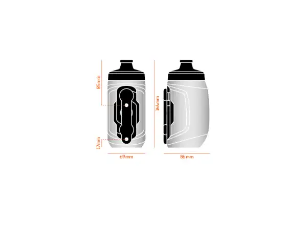 Fidlock Twist bottle set black 450 ml + frame base