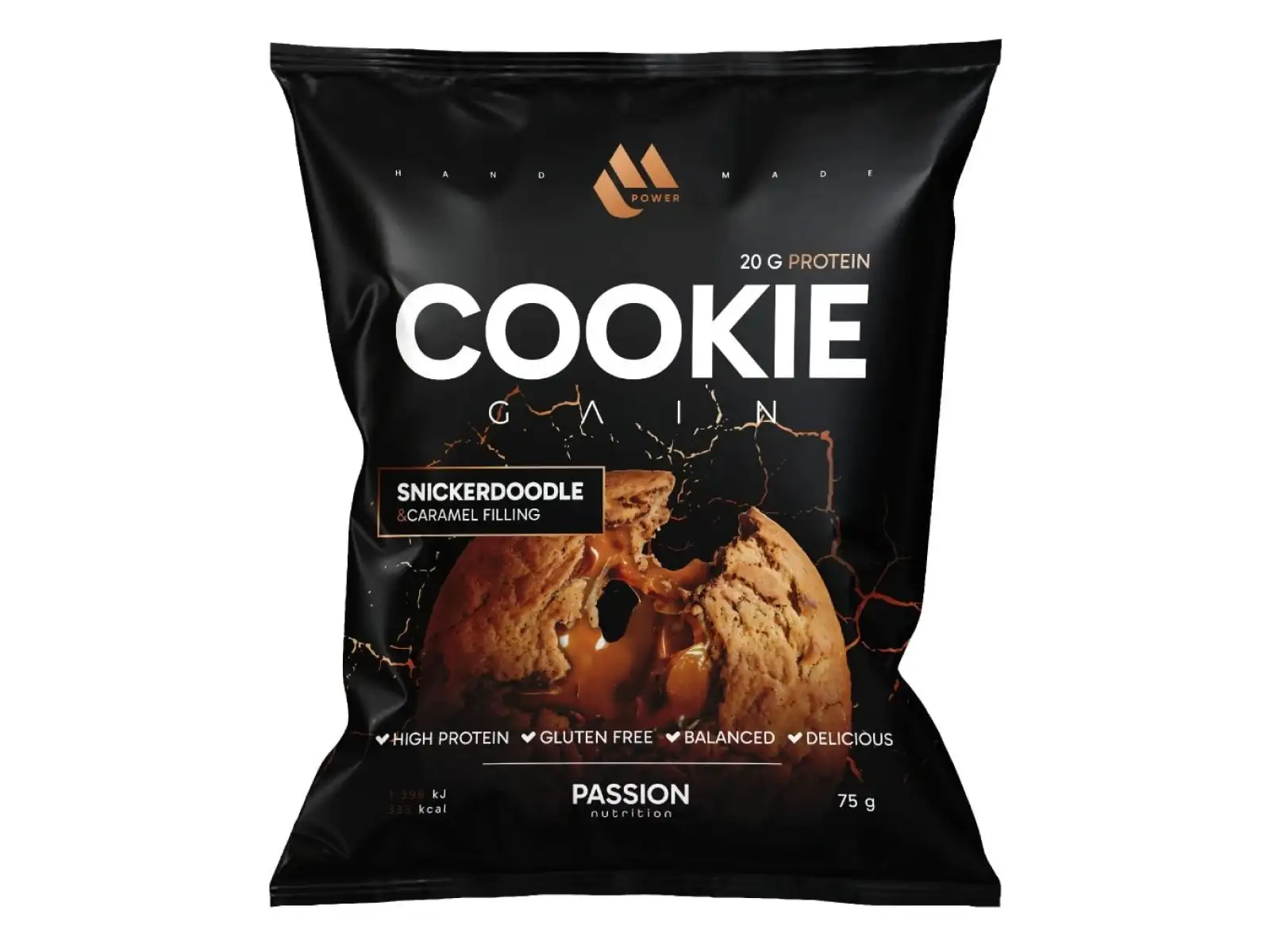 Passion MPower Cookie Gain 75g Snickerdoodle caramel filling