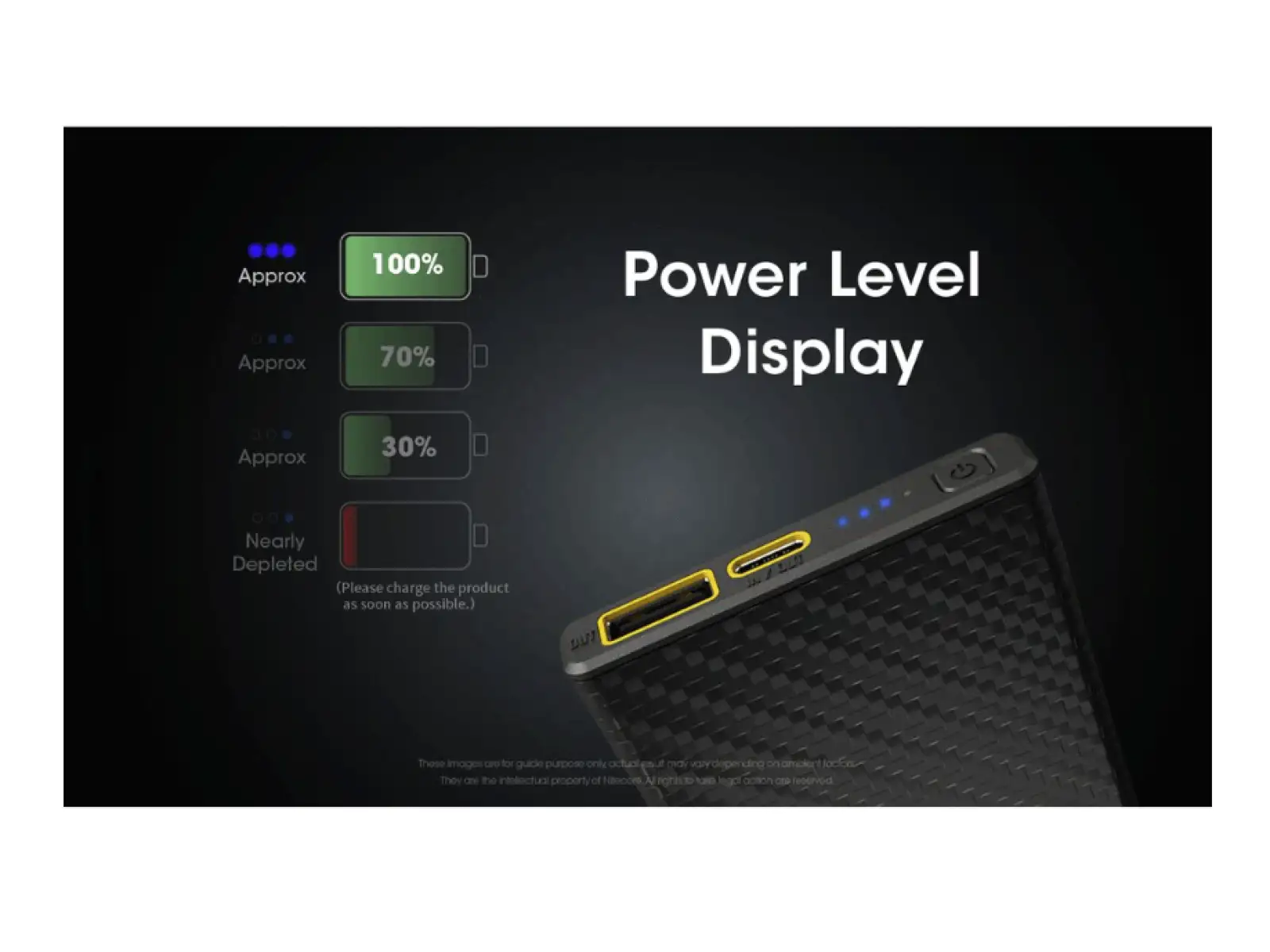 Nitecore powerful Powerbank CARBO 10000, USB-C, 10000 mAh