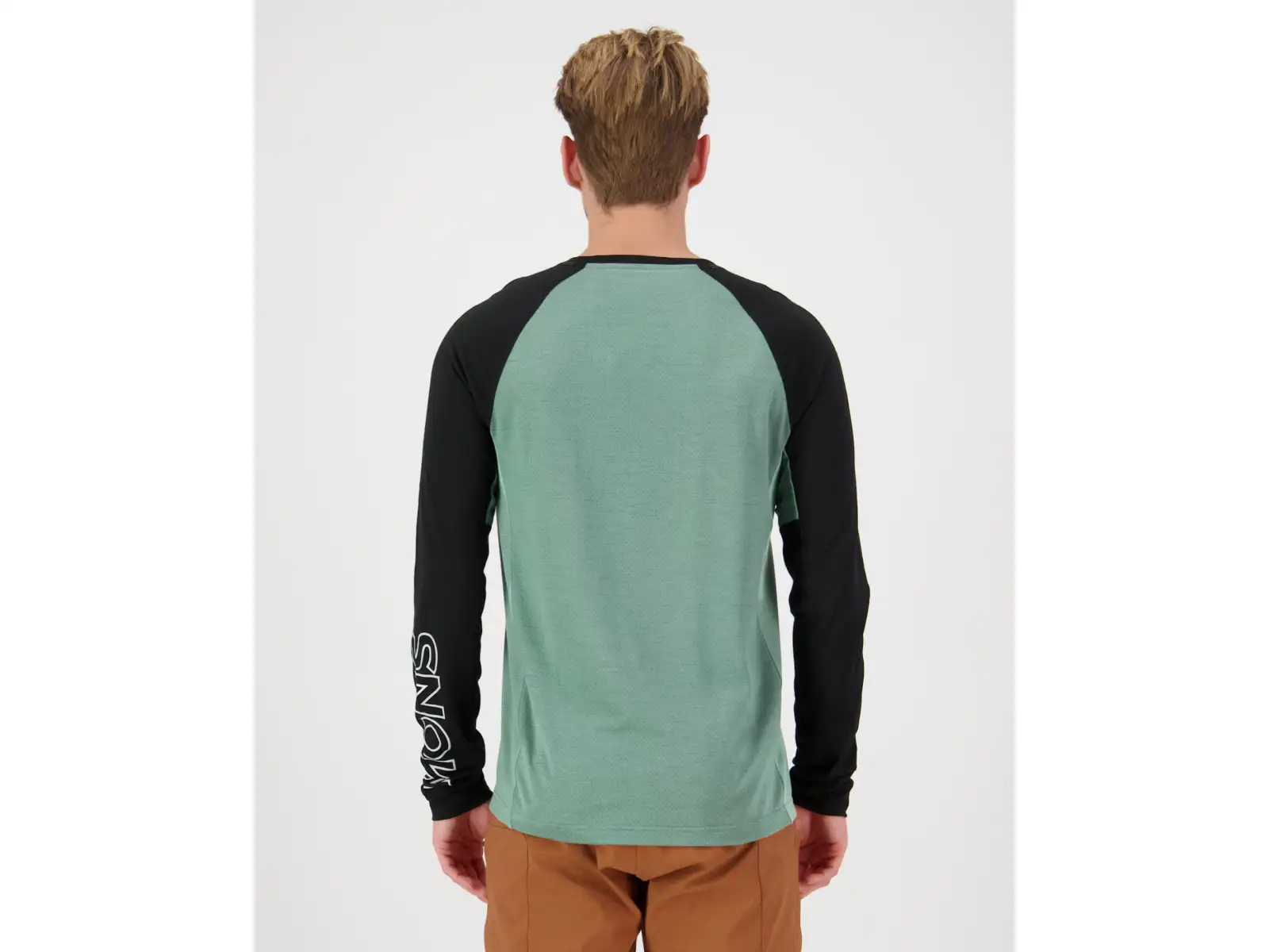 Mons Royale Tarn Merino men's long sleeve T-shirt Cypress / Black / Thyme