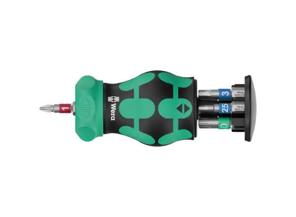 Wera Bicycle Set 5 Kraftform Stubby ratcheting bit screwdriver 8 pieces