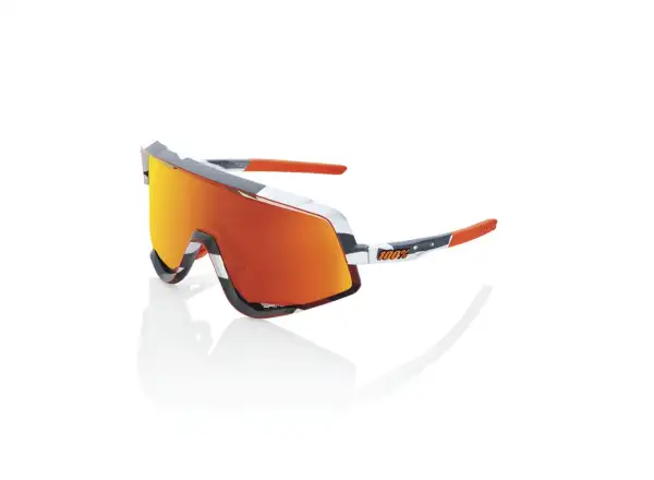 100% Glendale HiPER Red Multilayer Sunglasses Grey Camo/Red