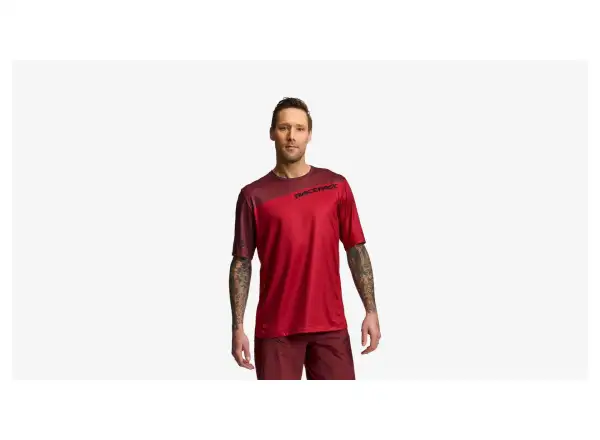 Race Face Indy Men's Short Sleeve Jersey Dark Red