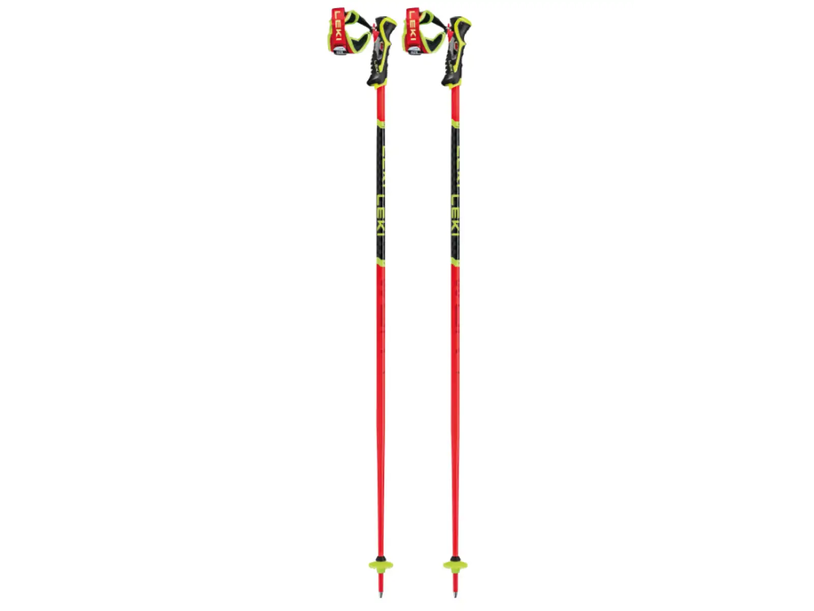 Leki WCR TBS SL 3D alpine poles Bright Red/Black/Neonyellow