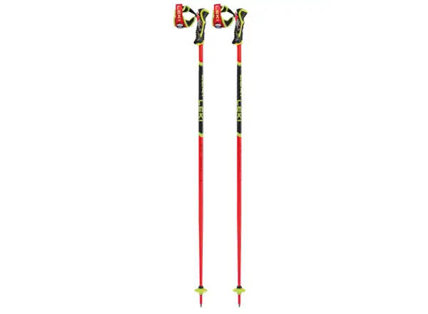 Leki WCR TBS SL 3D alpine poles Bright Red/Black/Neonyellow