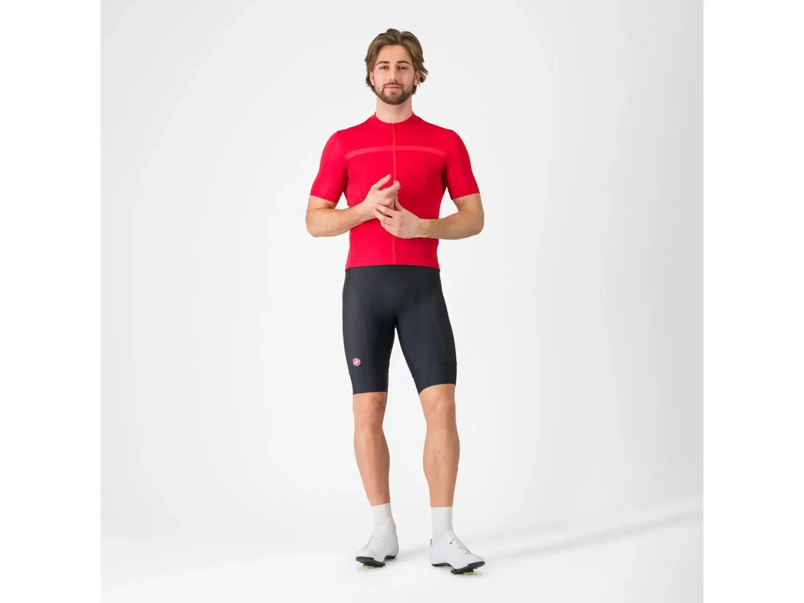 Castelli Competizione 2 men's shorts with insert and braces Black