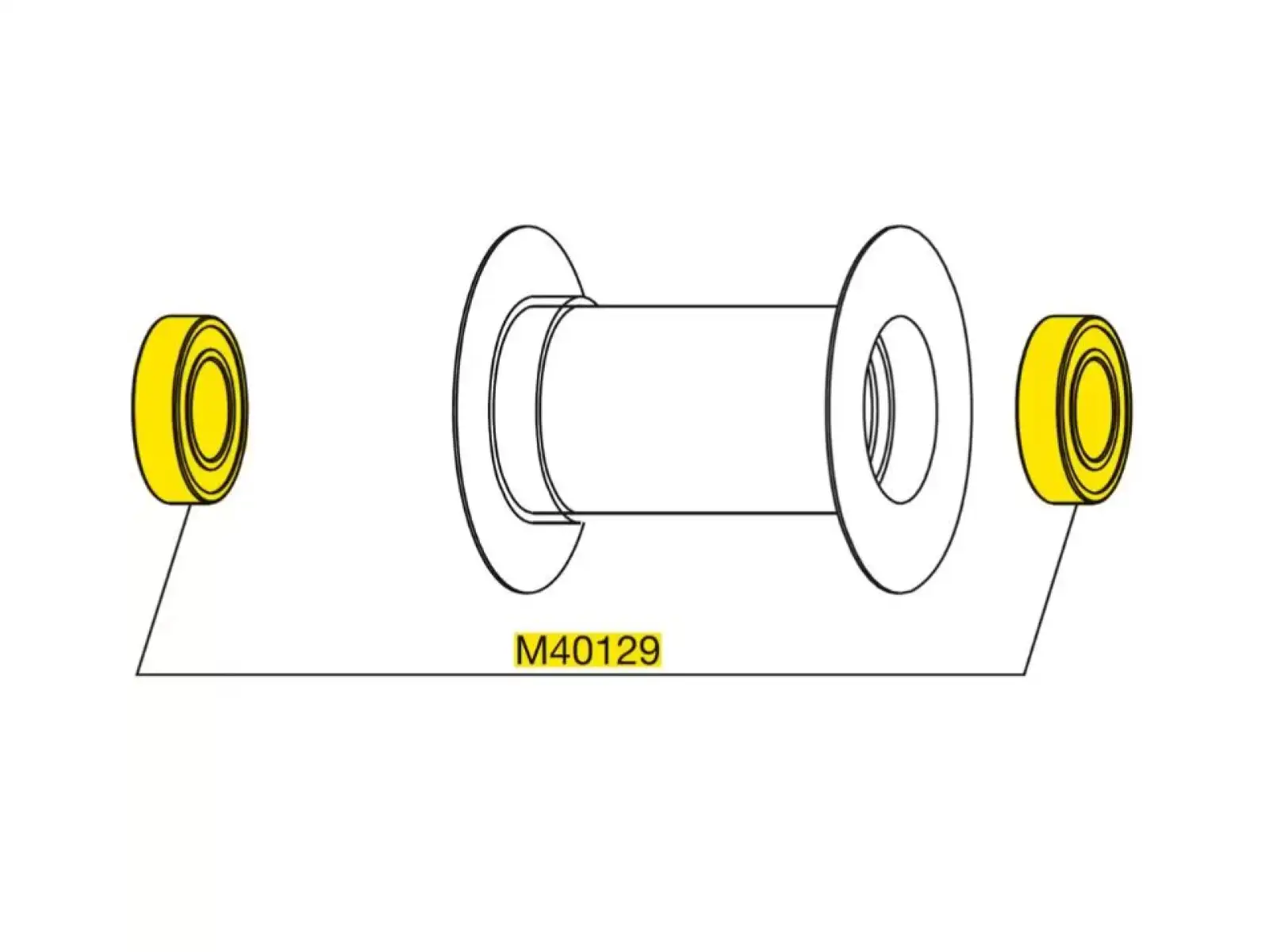 Mavic Bearing Kit for front hub (M40129)