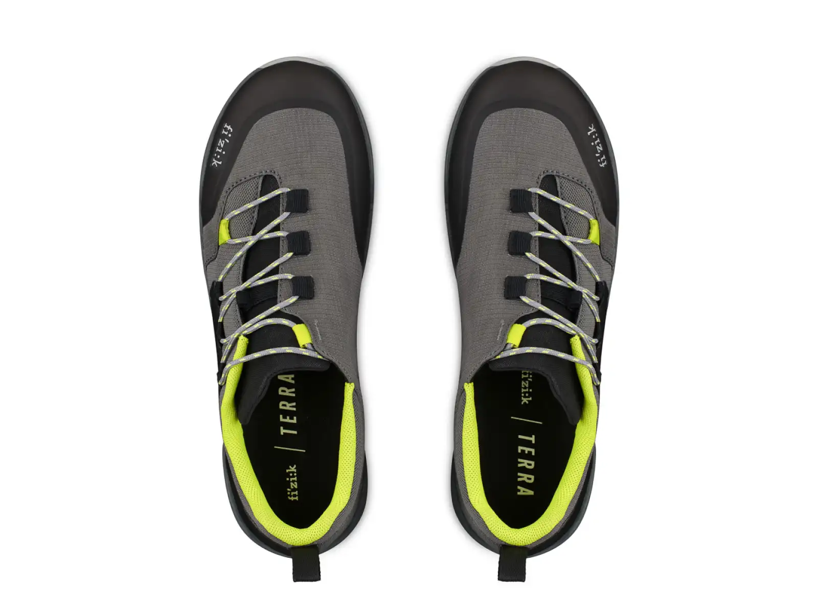 Fizik Terra Ergolace X2 MTB men's cycling shoes Grey/Yellow Fluo
