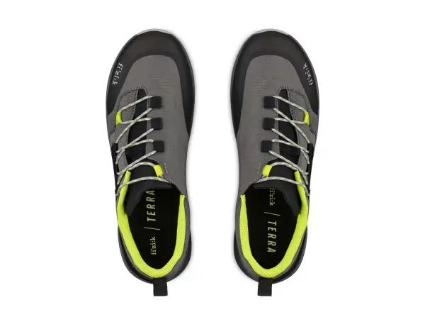 Fizik Terra Ergolace X2 MTB men's cycling shoes Grey/Yellow Fluo