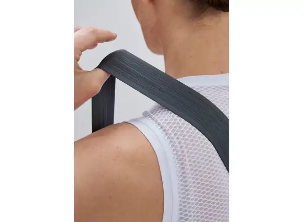 POC Raceday women's shorts with pad and bib Sylvanite Grey