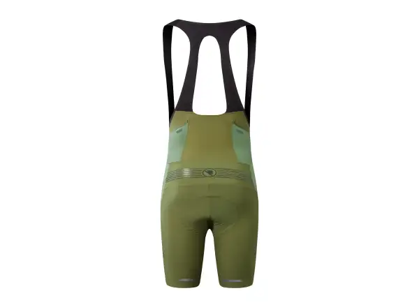 Endura GV500 Reiver men's bib shorts with pad Olive Green