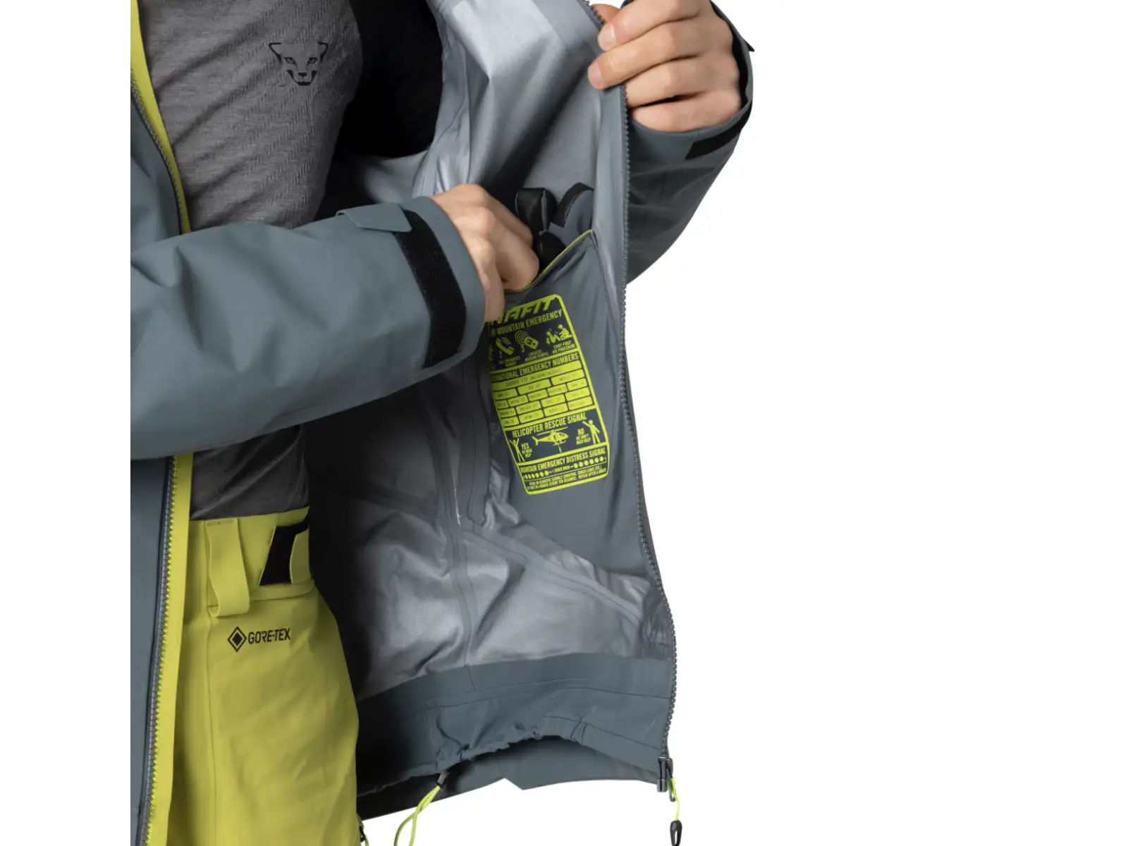 Dynafit Ridge Gore-Tex men's jacket Golden Lime