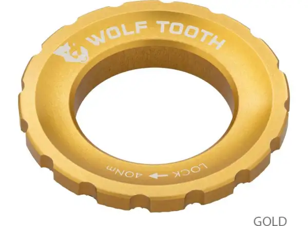 Wolf Tooth Centerlock external lockring gold
