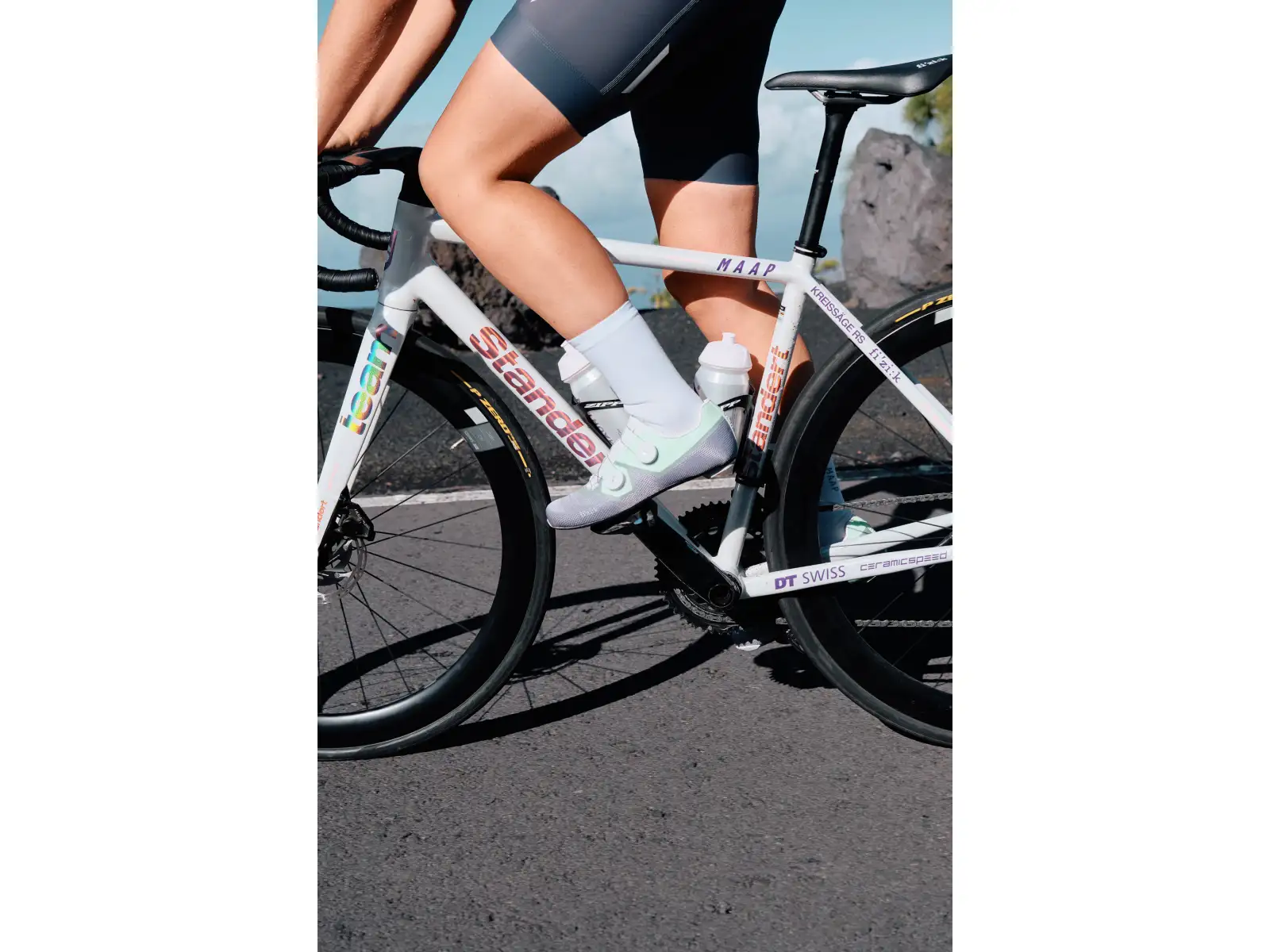 Fizik Tempo Lyra road cycling shoes Lavander/Mint Green