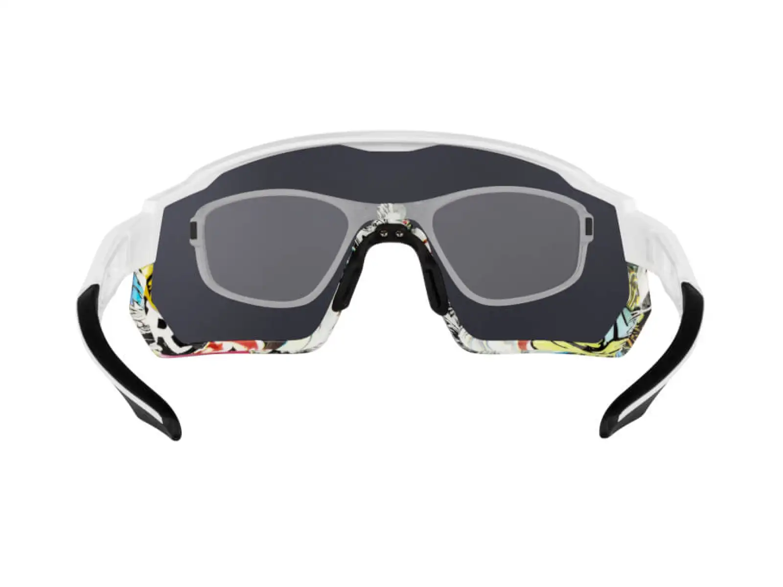 Force Drift men's glasses white/vivid/black contrast lens