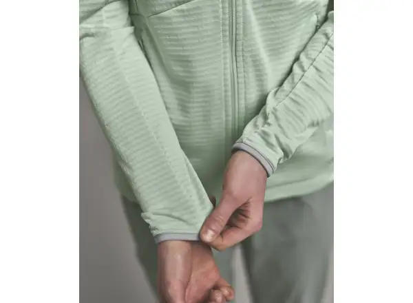 Ortovox Fleece Light Grid Hoody women's sweatshirt Green Acid