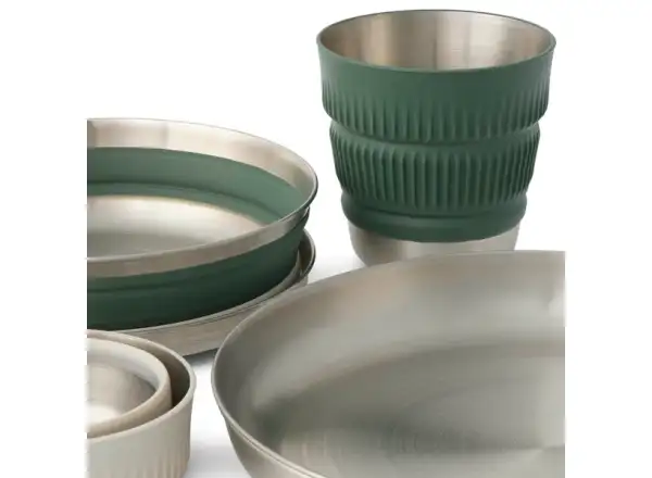 Sea to Summit Detour Stainless Steel Dinnerware Set 6 piece set of dishes